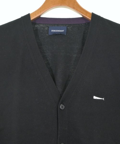 DESCENDANT（ディセンダント）カーディガン 黒 サイズ:1(S位) メンズ/2200625091119