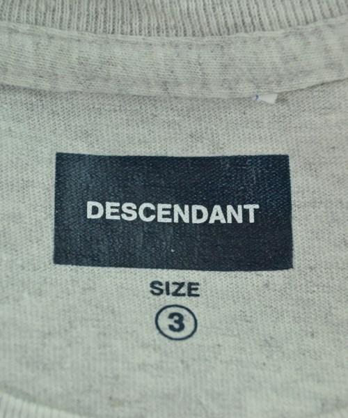 DESCENDANT（ディセンダント）Tシャツ・カットソー グレー サイズ:3(L位) メンズ/2200625705146