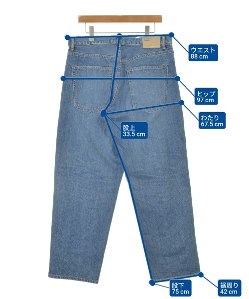 DESCENDANT（ディセンダント）デニムパンツ 青 サイズ:3(L位) メンズ/2200625838035
