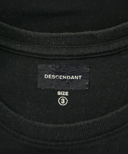 DESCENDANT（ディセンダント）Tシャツ・カットソー 黒 サイズ:3(L位) メンズ/2200626592042