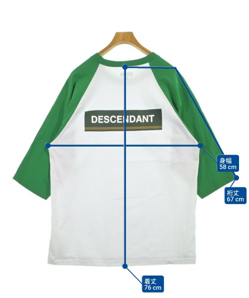 DESCENDANT（ディセンダント）Tシャツ・カットソー 白 サイズ:3(L位) メンズ/2200627827082