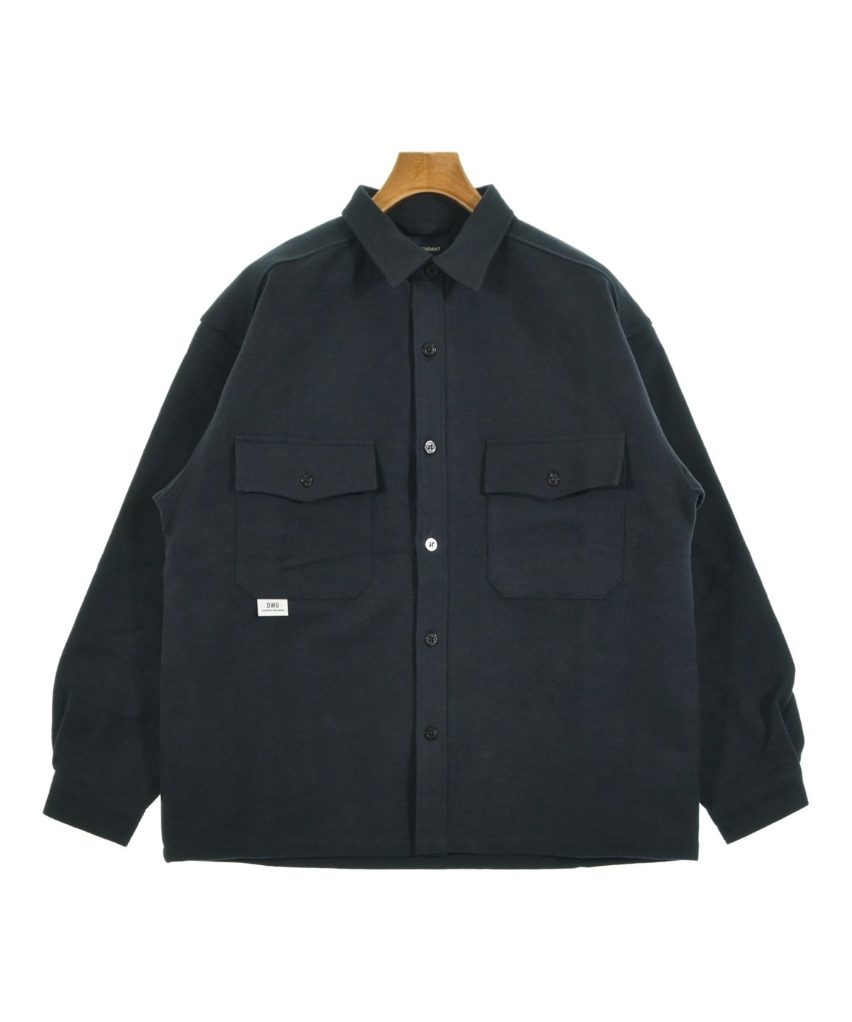 DESCENDANT（ディセンダント）カジュアルシャツ 紺 サイズ:2(M位