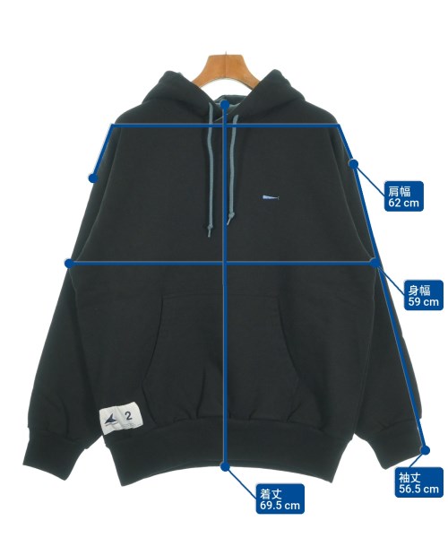 DESCENDANT（ディセンダント）パーカー 黒 サイズ:2(M位) メンズ/2200629768055