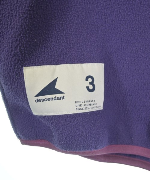 DESCENDANT（ディセンダント）スウェット 紫 サイズ:3(L位) メンズ/2200629768116