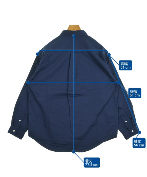 DESCENDANT（ディセンダント）カジュアルシャツ 紺 サイズ:2(M位) メンズ/2200629768161