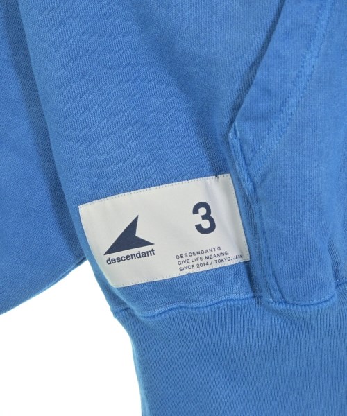 DESCENDANT（ディセンダント）パーカー 青 サイズ:3(L位) メンズ/2200629768178