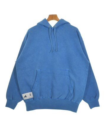 DESCENDANT（ディセンダント）パーカー 青 サイズ:3(L位) メンズ