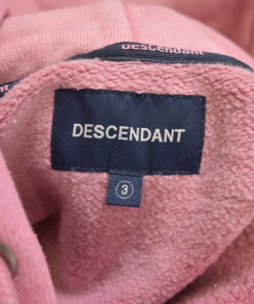 DESCENDANT（ディセンダント）パーカー ピンク サイズ:3(L位) メンズ/2200629768185