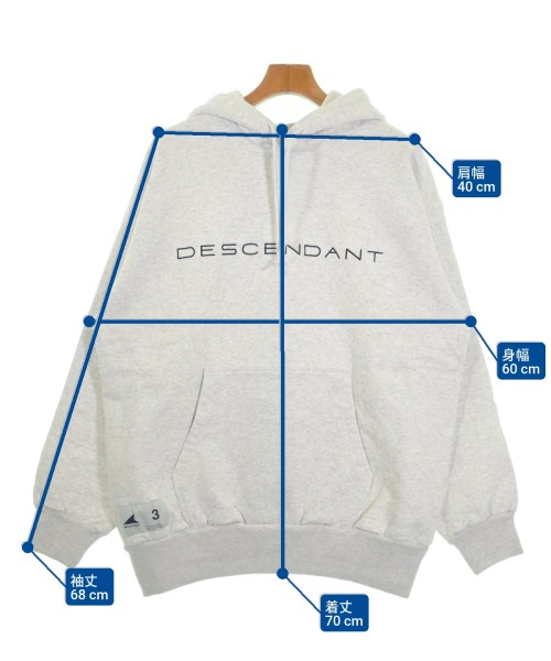 DESCENDANT（ディセンダント）パーカー グレー サイズ:3(L位) メンズ/2200629768192