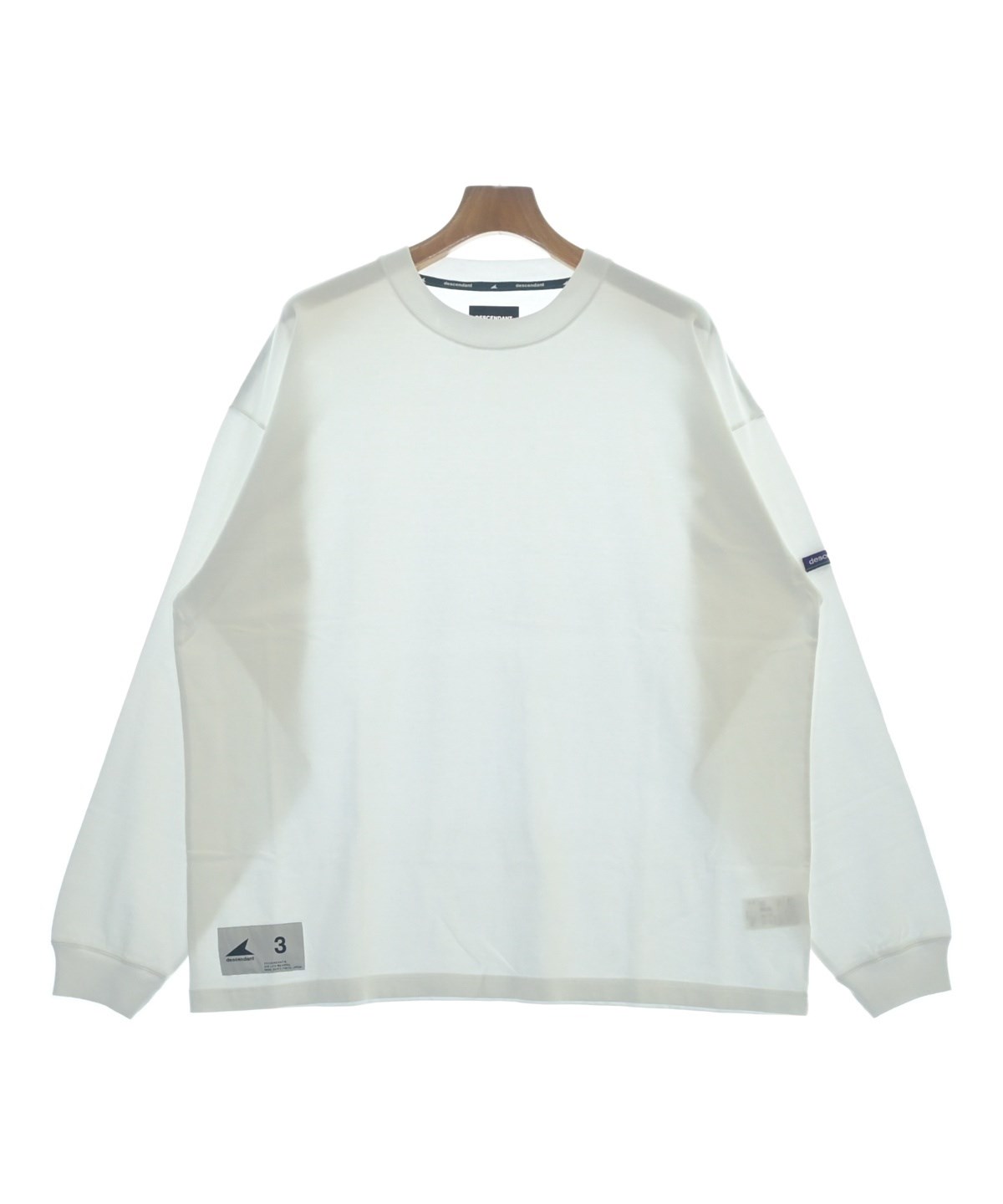 DESCENDANT（ディセンダント）Tシャツ・カットソー 白 サイズ:3(L位