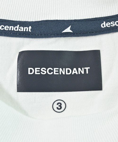 DESCENDANT（ディセンダント）Tシャツ・カットソー 白 サイズ:3(L位) メンズ/2200608488288