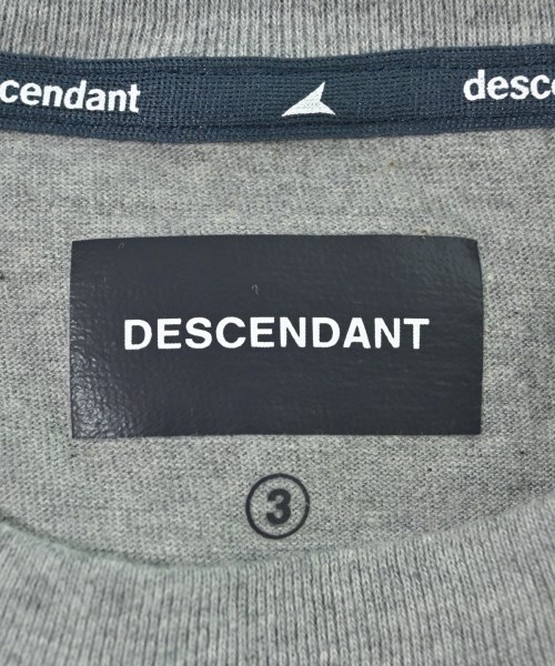 DESCENDANT（ディセンダント）Tシャツ・カットソー グレー サイズ:3(L位) メンズ/2200608488295
