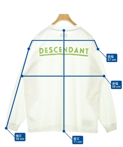 DESCENDANT（ディセンダント）Tシャツ・カットソー 白 サイズ:2(M位) メンズ/2200605194014