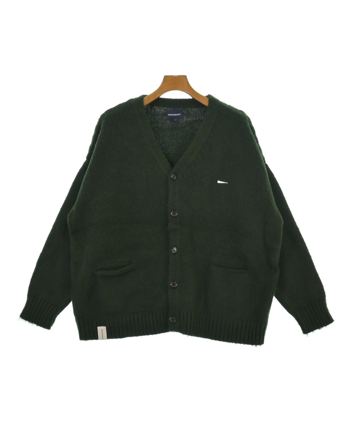 Descendant カーディガン DESCENDANT（ディセンダント）カーディガン 緑 サイズ:2(M位) メンズ