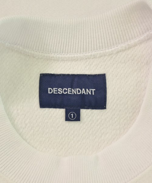 DESCENDANT（ディセンダント）スウェット 白 サイズ:1(S位) メンズ/2200615396033