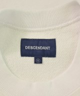 DESCENDANT（ディセンダント）スウェット 白 サイズ:1(S位) メンズ/2200615396033