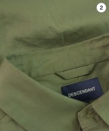DESCENDANT（ディセンダント）カジュアルシャツ カーキ サイズ:2(M位) メンズ/2200616278024