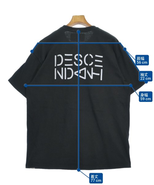 DESCENDANT（ディセンダント）Tシャツ・カットソー 黒 サイズ:3(L位) メンズ/2200618595075