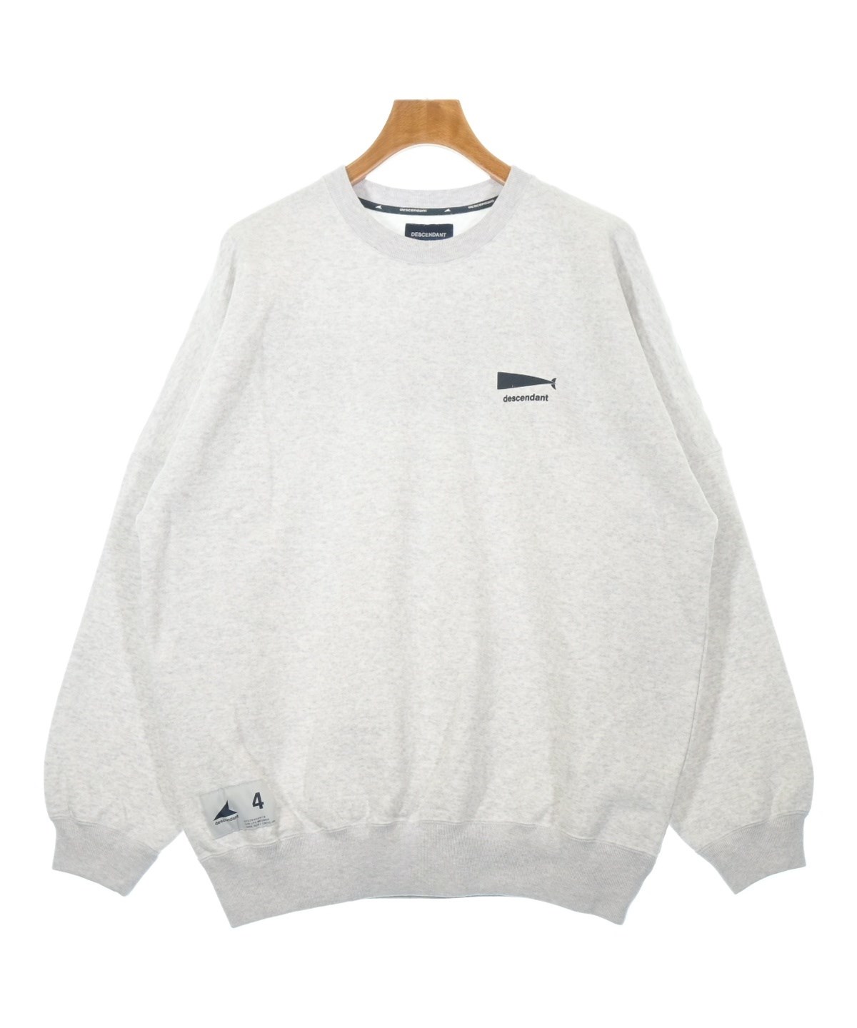 DESCENDANT（ディセンダント）スウェット グレー サイズ:4(L位) メンズ
