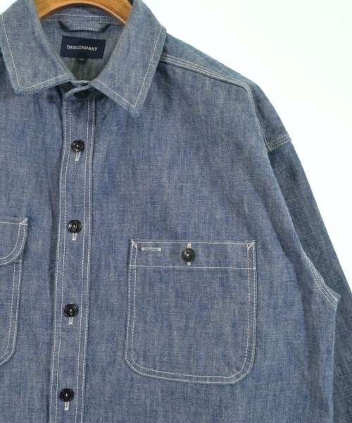 DESCENDANT（ディセンダント）カジュアルシャツ 青 サイズ:1(S位) メンズ/2200620333368