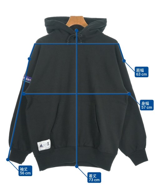 DESCENDANT（ディセンダント）パーカー 黒 サイズ:2(M位) メンズ/2200618646081