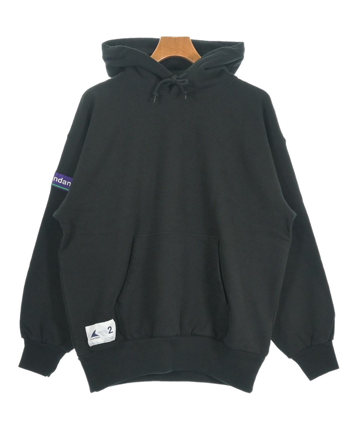 DESCENDANT / パーカー/2/コットン/BLK/プリント DESCENDANT（ディセンダント）パーカー 黒 サイズ:2(M位) メンズ