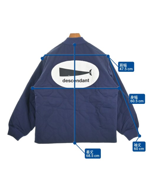 DESCENDANT（ディセンダント）ブルゾン 青 サイズ:2(M位) メンズ/2200618646272