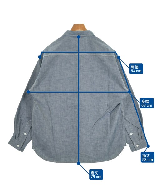 DESCENDANT（ディセンダント）カジュアルシャツ 紺 サイズ:2(M位) メンズ/2200618646302