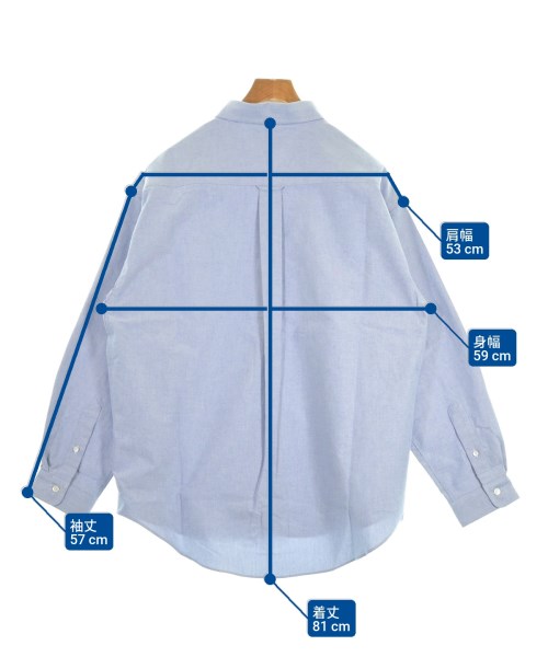 DESCENDANT（ディセンダント）カジュアルシャツ 青 サイズ:2(M位) メンズ/2200618646319