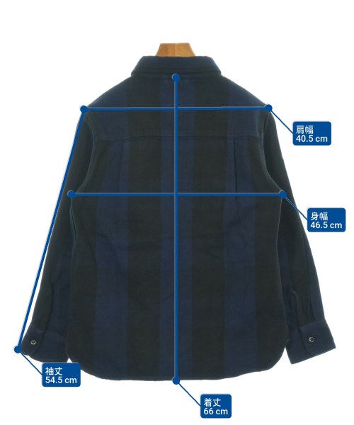 DESCENDANT（ディセンダント）カジュアルシャツ 紺 サイズ:1(S位) メンズ/2200621054033