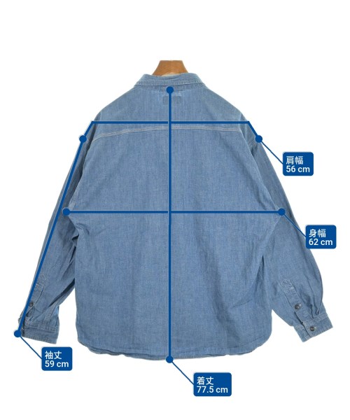 DESCENDANT（ディセンダント）カジュアルシャツ 紺 サイズ:3(L位) メンズ/2200621157017