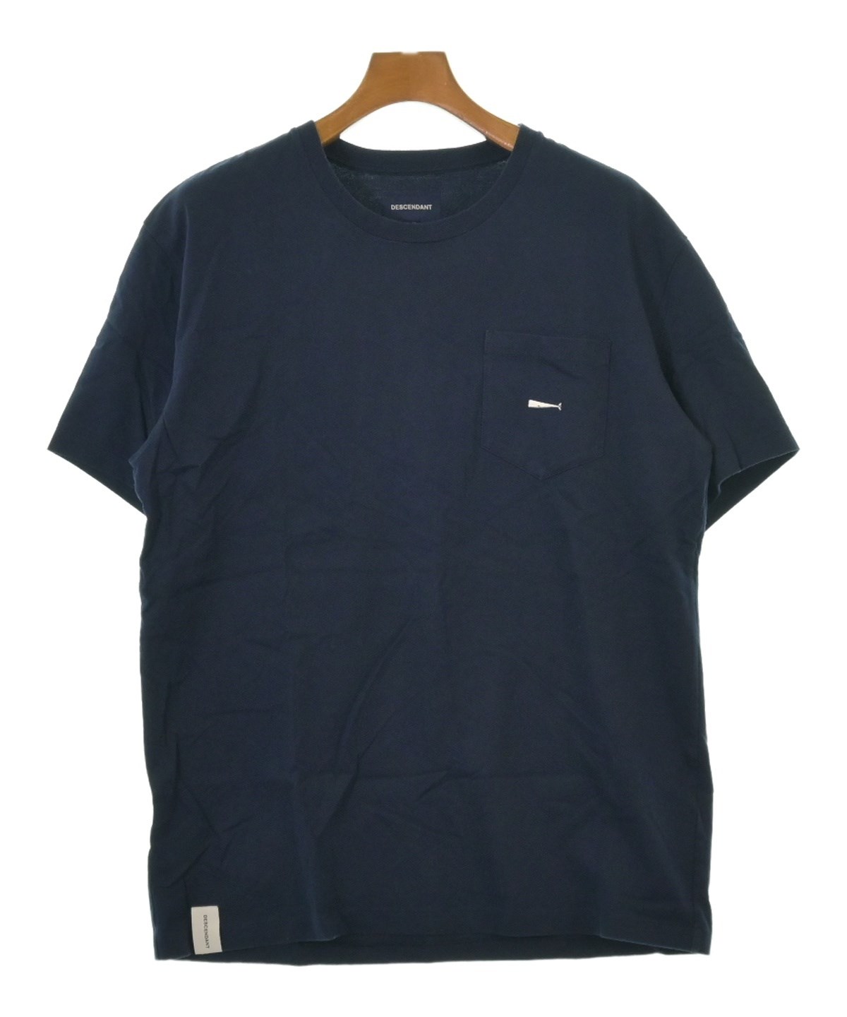 DESCENDANT Tシャツ ネイビー サイズ2 DESCENDANT（ディセンダント）Tシャツ・カットソー 紺 サイズ:1(S位