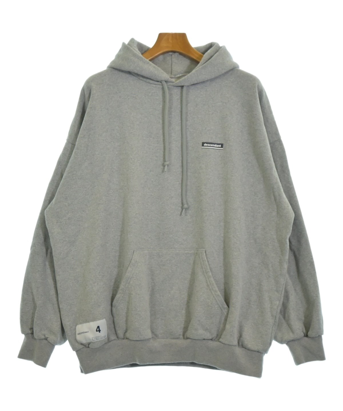 DESCENDANT（ディセンダント）パーカー グレー サイズ:4(XL位) メンズ