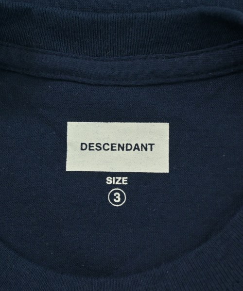 DESCENDANT（ディセンダント）Tシャツ・カットソー 紺 サイズ:3(L位) メンズ/2200608018102