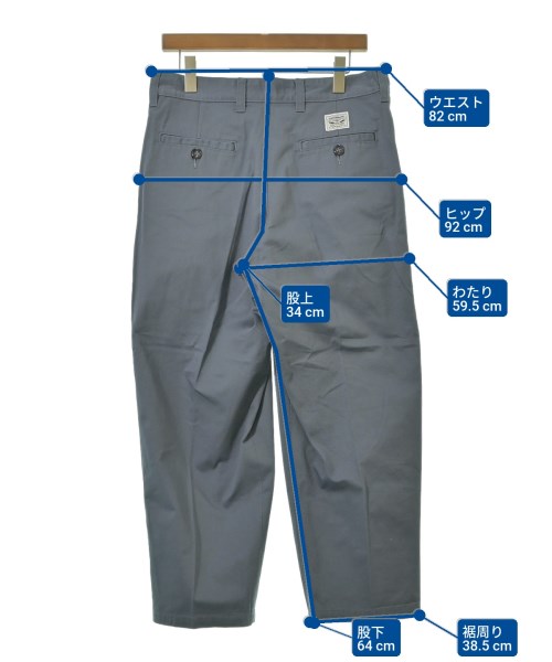 DESCENDANT（ディセンダント）チノパン 青 サイズ:2(M位) メンズ/2200571659036