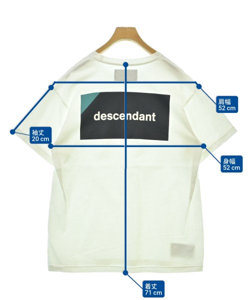 DESCENDANT（ディセンダント）Tシャツ・カットソー 白 サイズ:1(S位) メンズ/2200572255046