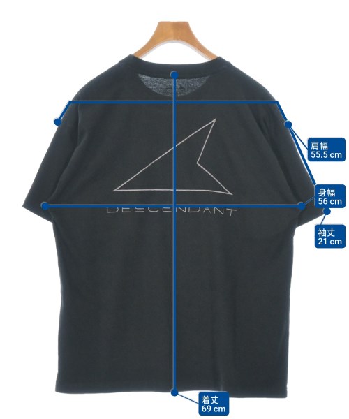 DESCENDANT（ディセンダント）Tシャツ・カットソー 黒 サイズ:1(S位) メンズ/2200668791120