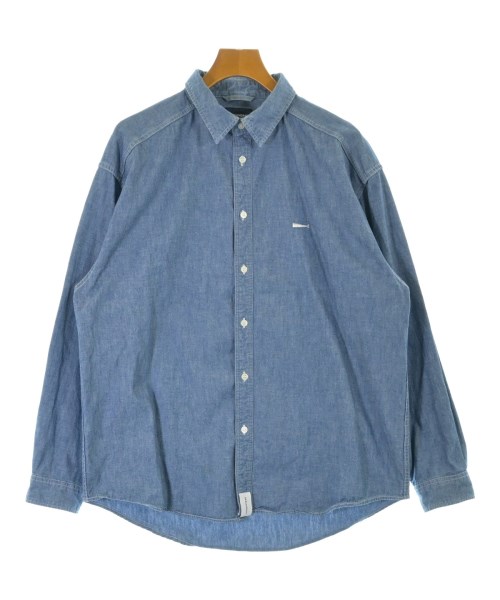 DESCENDANT(ディセンダント)カジュアルシャツ 青 サイズ:2(M位)/2200671684020