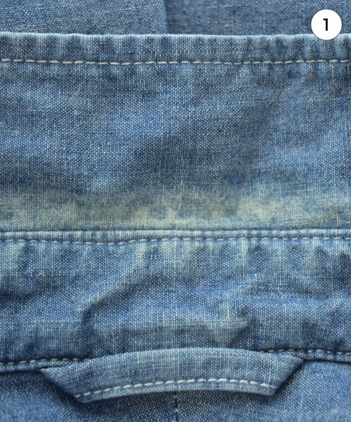 DESCENDANT（ディセンダント）カジュアルシャツ 青 サイズ:2(M位) メンズ/2200671684020