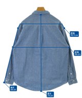 DESCENDANT（ディセンダント）カジュアルシャツ 青 サイズ:2(M位) メンズ/2200671684020