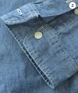 DESCENDANT（ディセンダント）カジュアルシャツ 青 サイズ:2(M位) メンズ/2200671684020