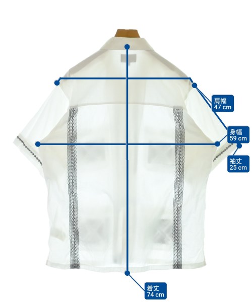 DESCENDANT（ディセンダント）カジュアルシャツ 白 サイズ:2(M位) メンズ/2200671684037