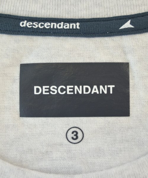 DESCENDANT（ディセンダント）Tシャツ・カットソー グレー サイズ:3(L位) メンズ/2200671002015