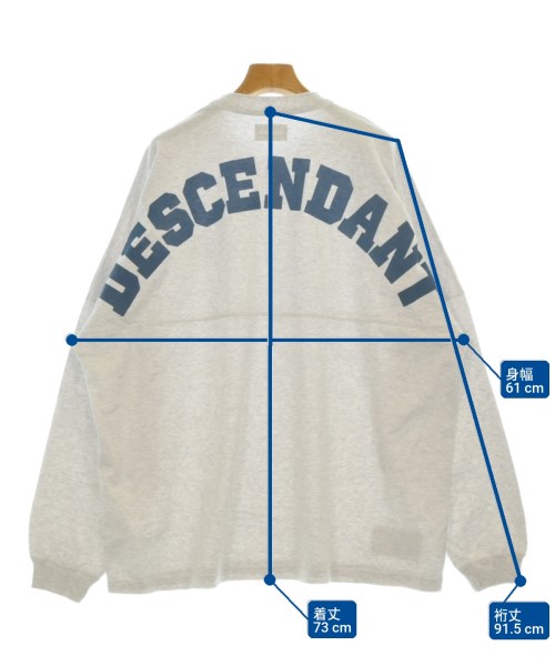 DESCENDANT（ディセンダント）Tシャツ・カットソー グレー サイズ:3(L位) メンズ/2200671002015