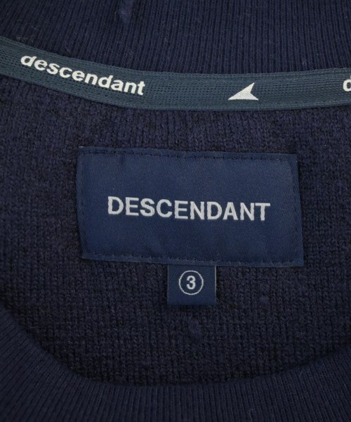 DESCENDANT（ディセンダント）スウェット 紺 サイズ:3(L位) メンズ/2200671002039