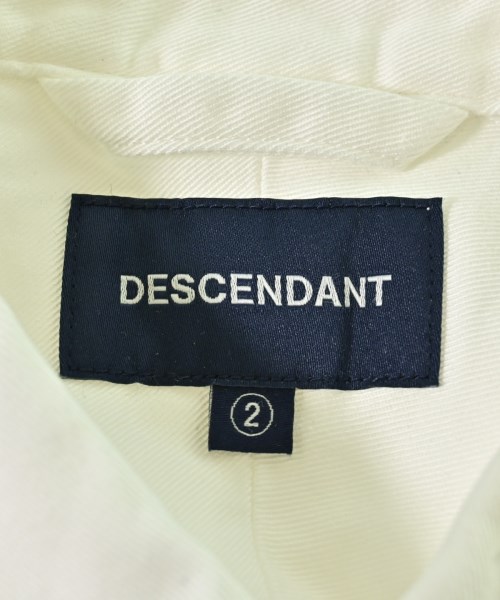 DESCENDANT（ディセンダント）カジュアルシャツ 白 サイズ:2(M位) メンズ/2200671002152