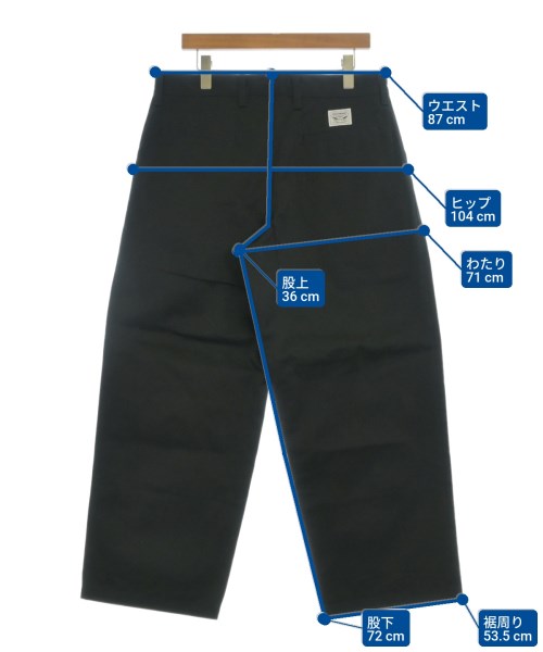 DESCENDANT（ディセンダント）チノパン 黒 サイズ:3(L位) メンズ/2200671002206