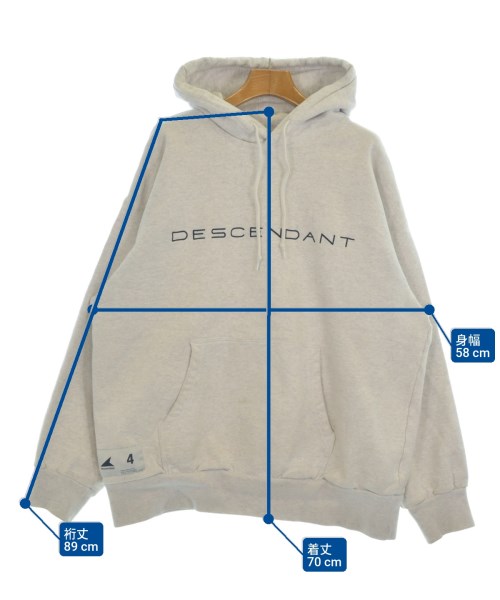 DESCENDANT（ディセンダント）パーカー グレー サイズ:4(XL位) メンズ/2200674049048