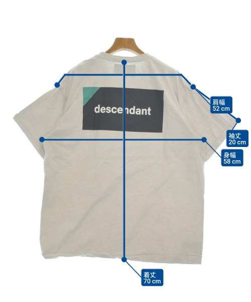 DESCENDANT（ディセンダント）Tシャツ・カットソー グレー サイズ:3(L位) メンズ/2200674049109