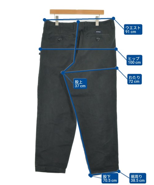 DESCENDANT（ディセンダント）チノパン 黒 サイズ:4(L位) メンズ/2200674049185